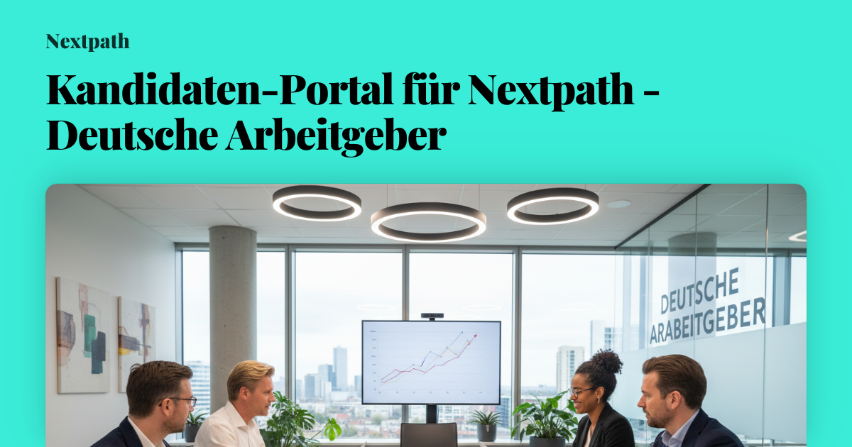 Kandidaten-Portal für Nextpath - Deutsche Arbeitgeber
